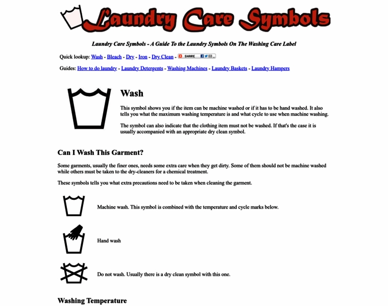 Laundrycaresymbols.com thumbnail
