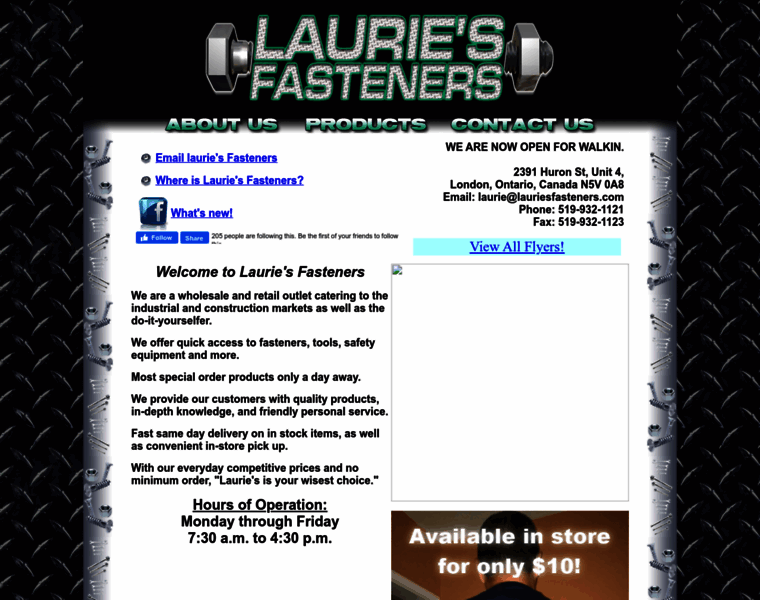 Lauriesfasteners.com thumbnail