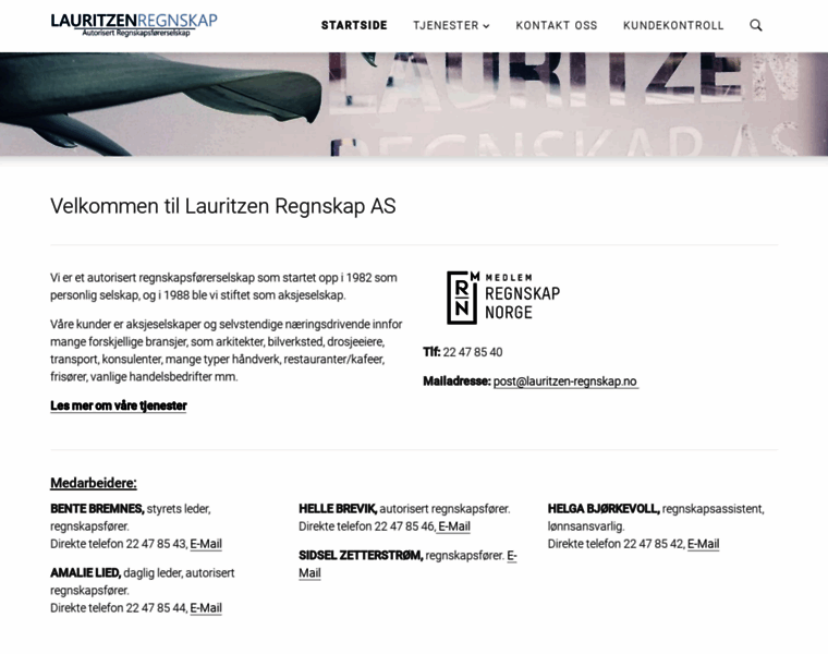 Lauritzen-regnskap.no thumbnail