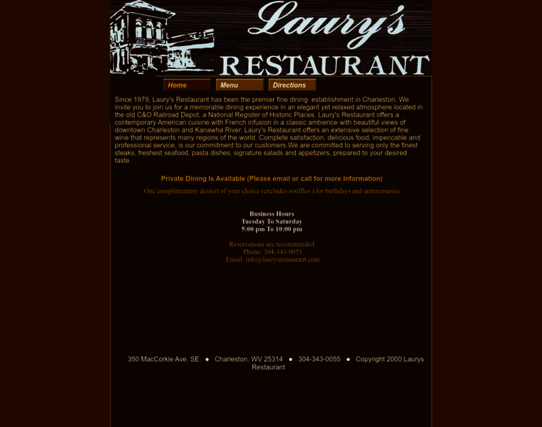 Laurysrestaurant.com thumbnail