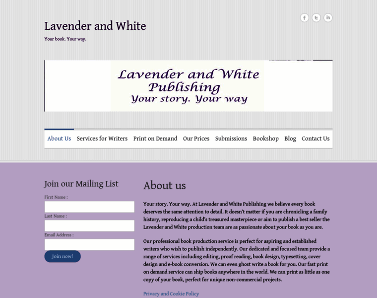 Lavenderandwhite.co.uk thumbnail