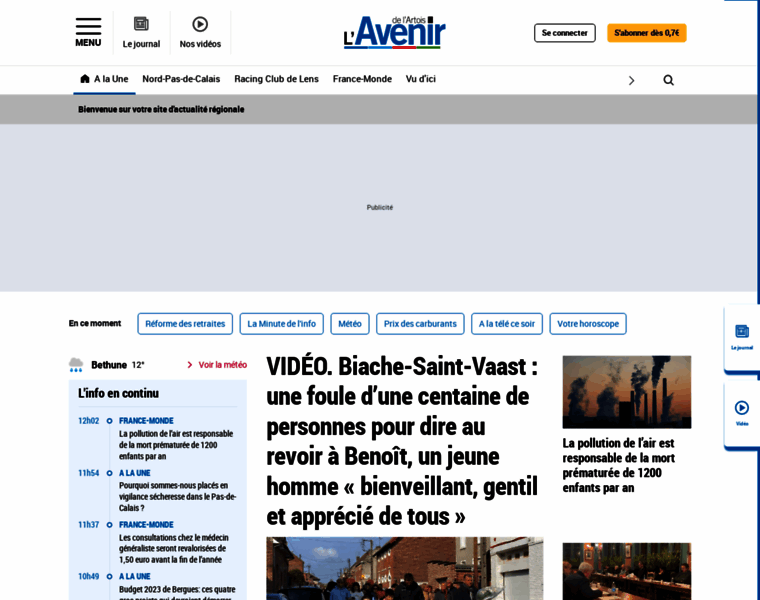 Lavenirdelartois.com thumbnail