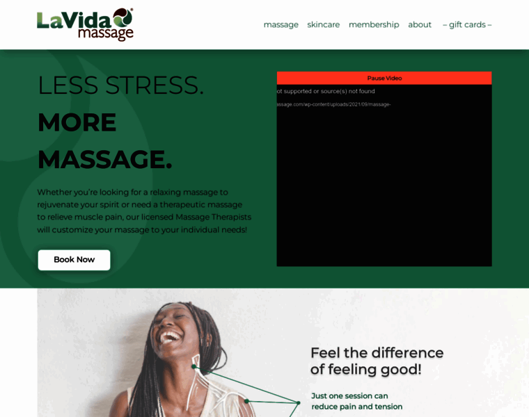 Lavidamassage.com thumbnail