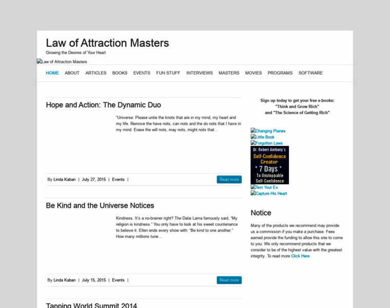Law-of-attraction-masters.com thumbnail