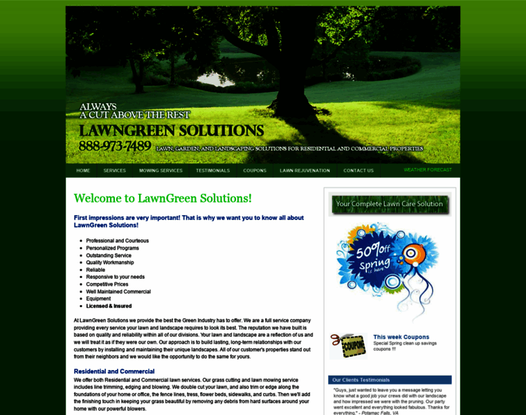 Lawngreensolutions.com thumbnail
