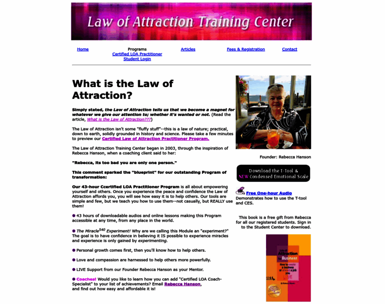 Lawofattractiontrainingcenter.com thumbnail