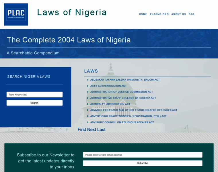 Lawsofnigeria.placng.org thumbnail