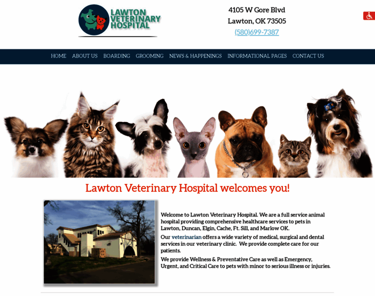 Lawtonveterinaryhospital.com thumbnail