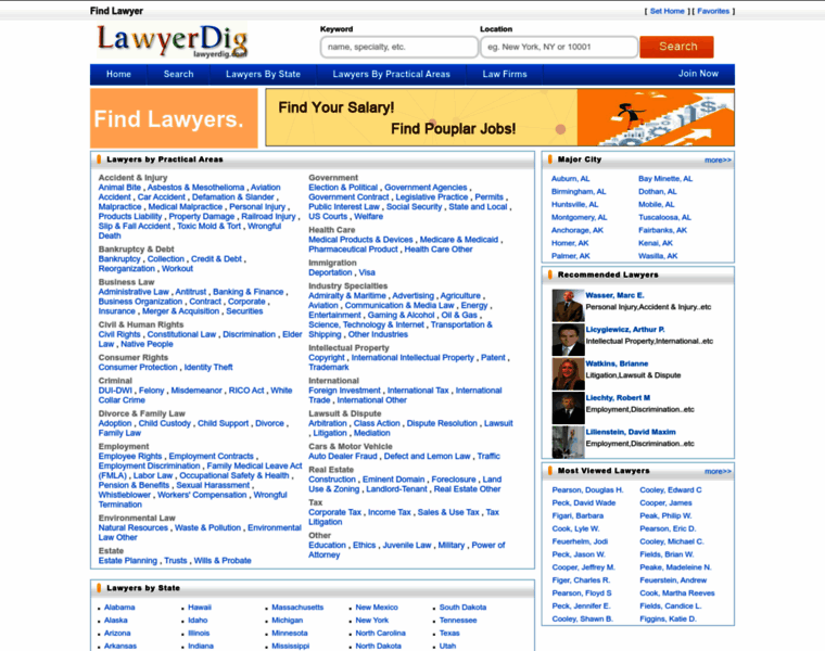 Lawyerdigs.com thumbnail