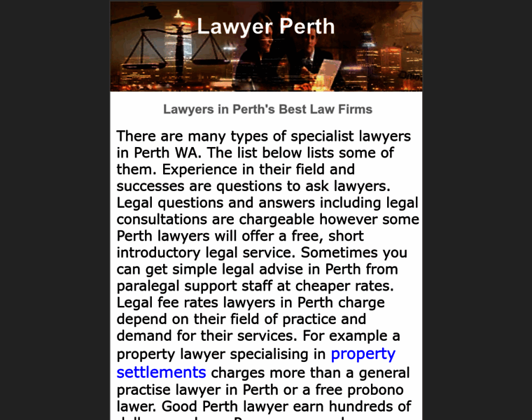 Lawyerperth.info thumbnail