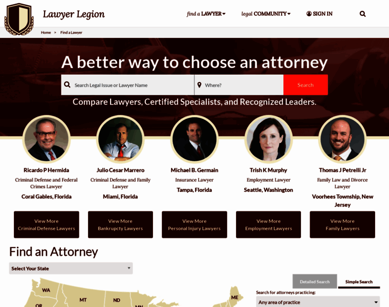 Lawyers.lawyerlegion.com thumbnail