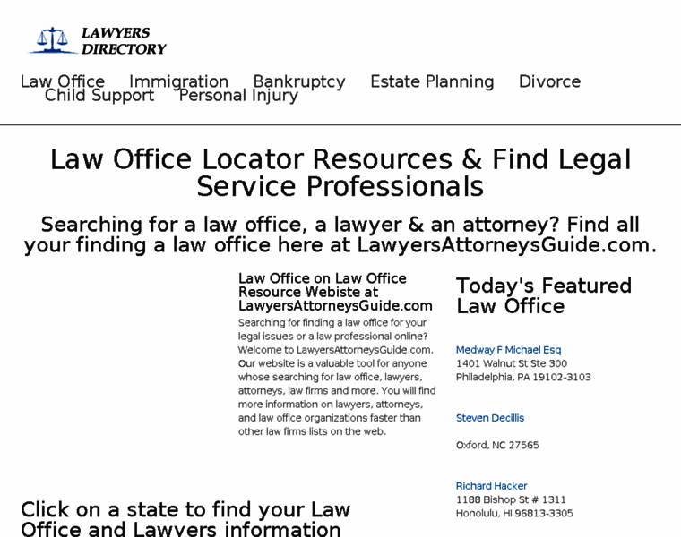 Lawyersattorneysguide.com thumbnail