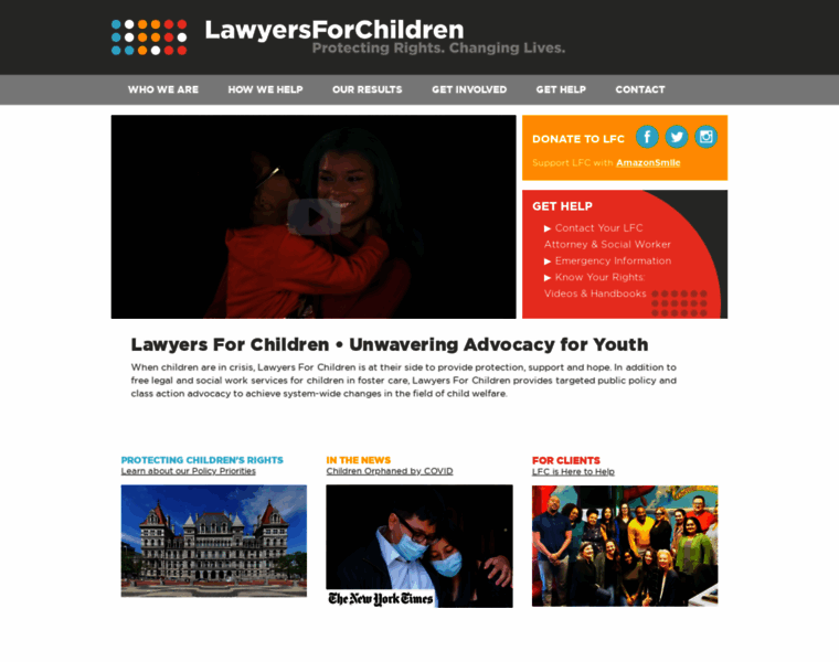 Lawyersforchildren.org thumbnail