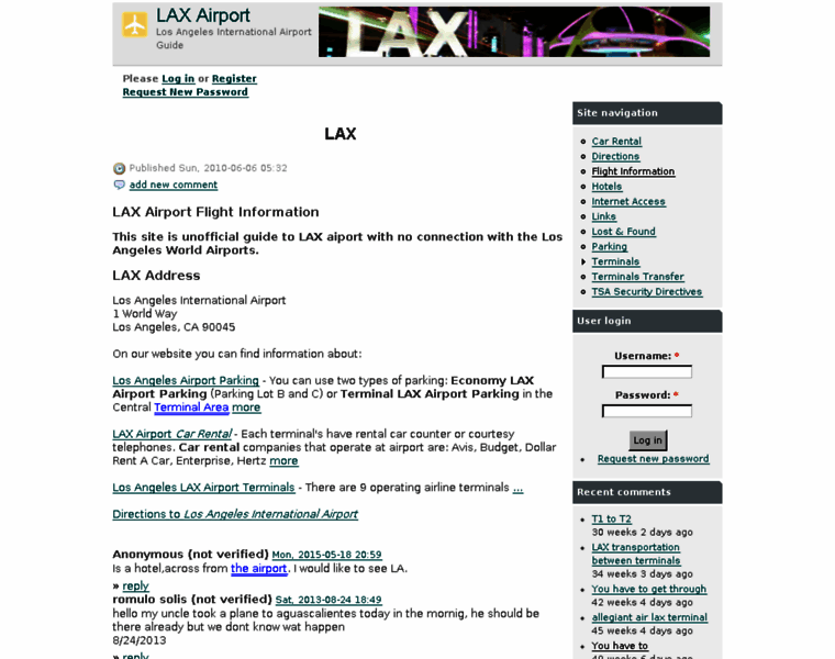 Lax-airport.net thumbnail