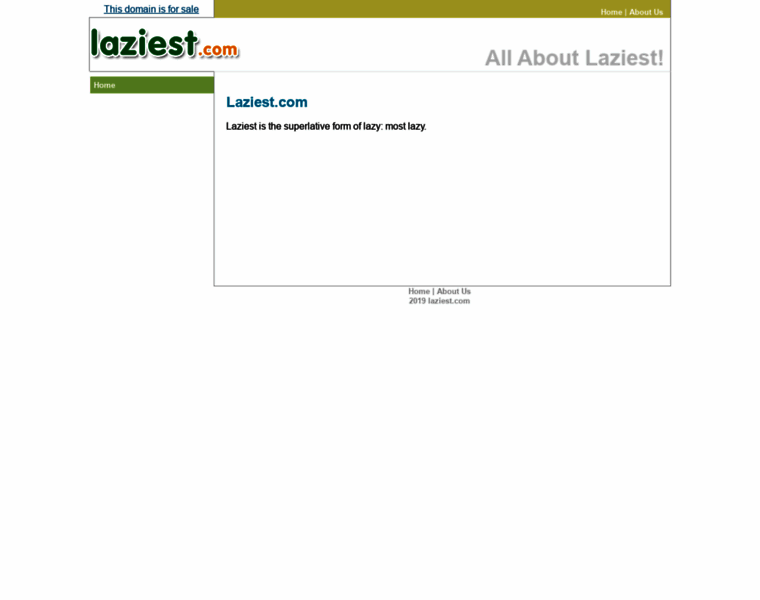 Laziest.com thumbnail