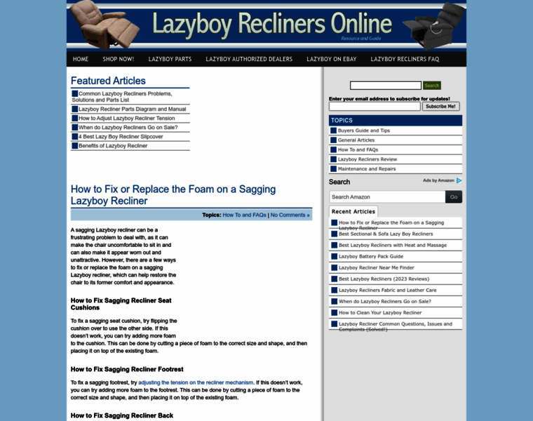 Lazyboyreclinersonline.com thumbnail