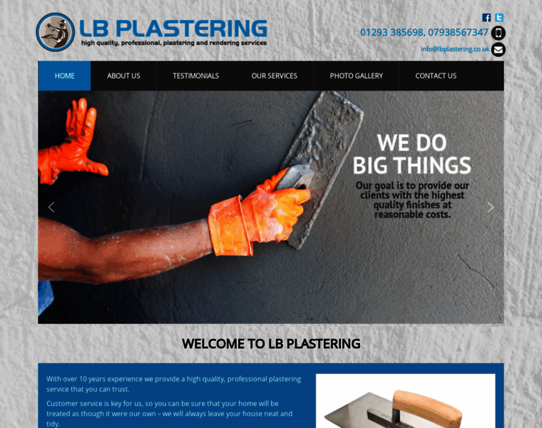 Lbplastering.co.uk thumbnail