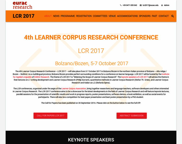 Lcr2017.eurac.edu thumbnail