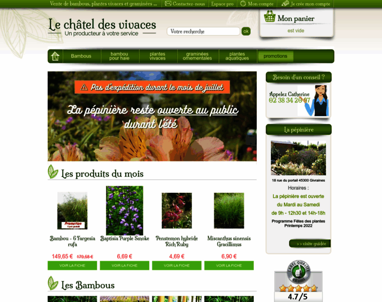 Le-chatel-des-vivaces.com thumbnail
