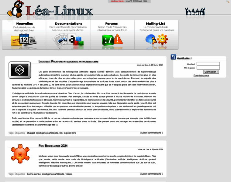 Lea-linux.org thumbnail