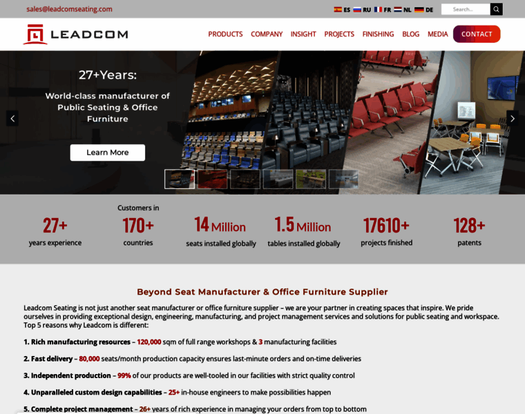 leadcomseating.com at WI. Public Seating & Office Furniture ...
