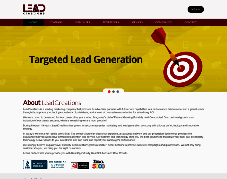 Leadcreations.com thumbnail