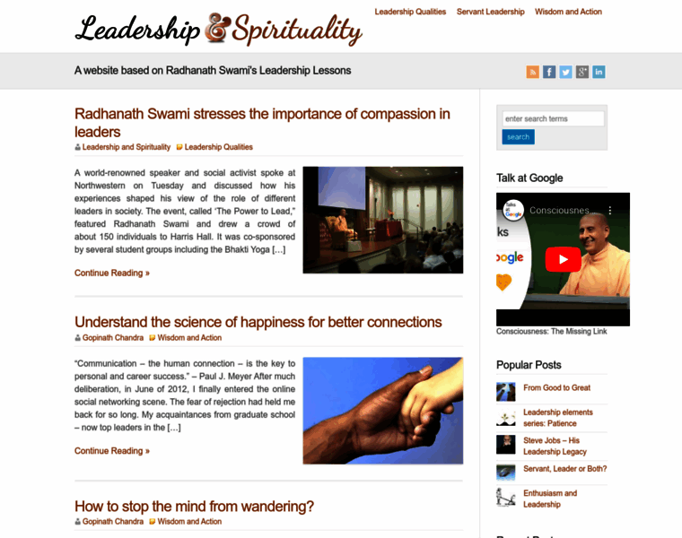 Leadershipandspirituality.com thumbnail