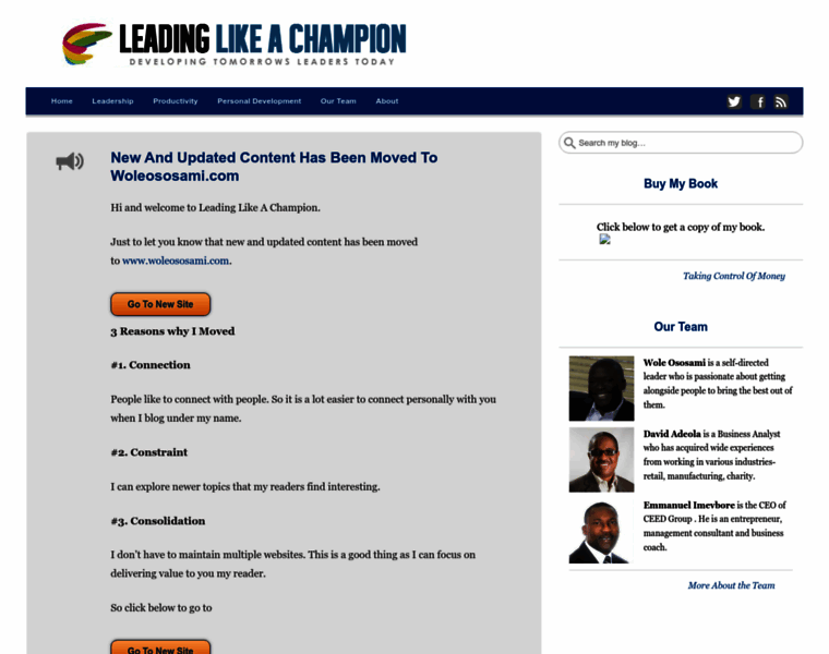 Leadinglikeachampion.com thumbnail