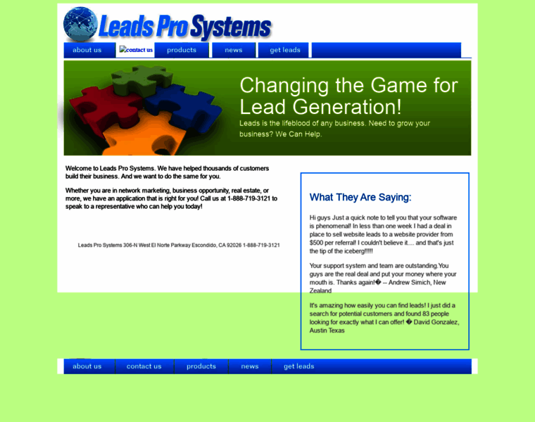 Leadprosystems.com thumbnail