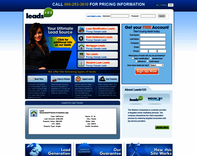 Leads123.com thumbnail