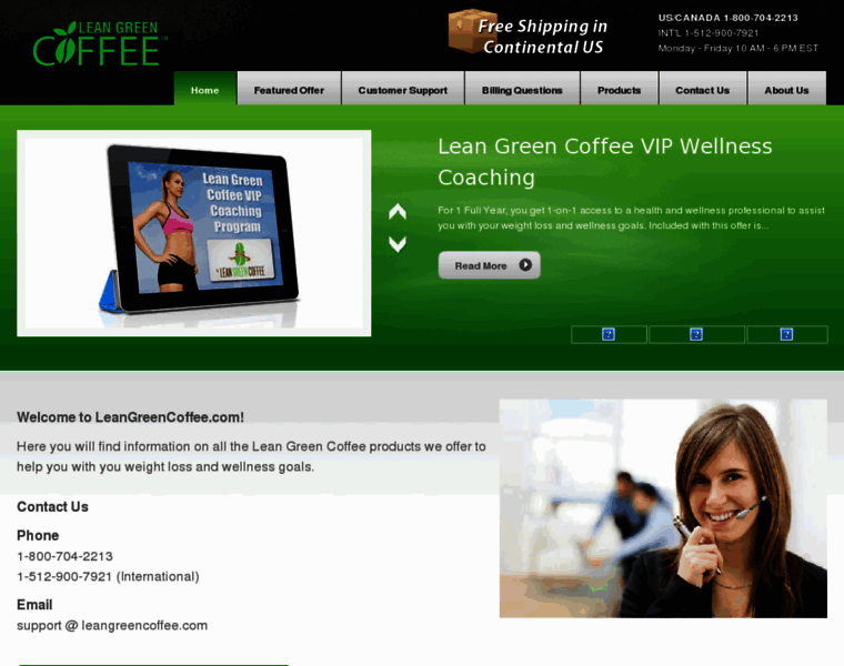 Leangreencoffee.com thumbnail