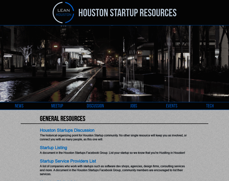 Leanhouston.org thumbnail