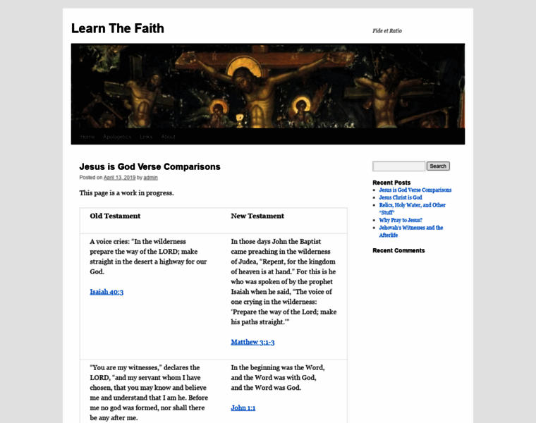 Learn-the-faith.com thumbnail