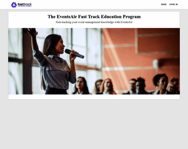learn.eventsair.com at WI. EventsAir Fast Track Learning Platform