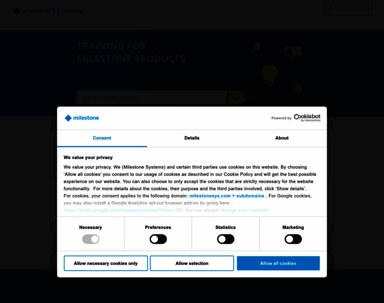 Learn.milestonesys.com thumbnail