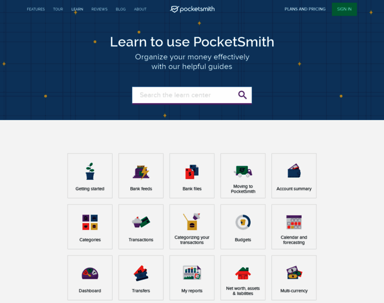 Learn.pocketsmith.com thumbnail