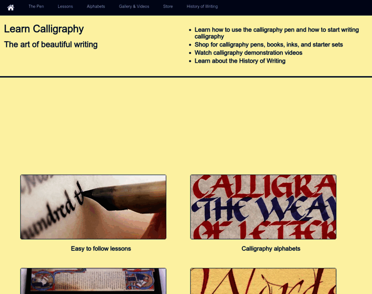 Learncalligraphy.co.uk thumbnail