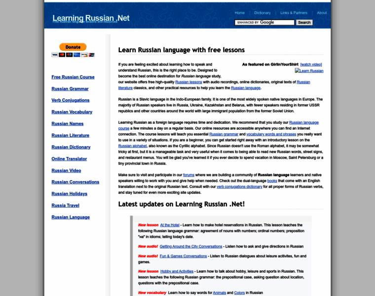 Learningrussian.net thumbnail