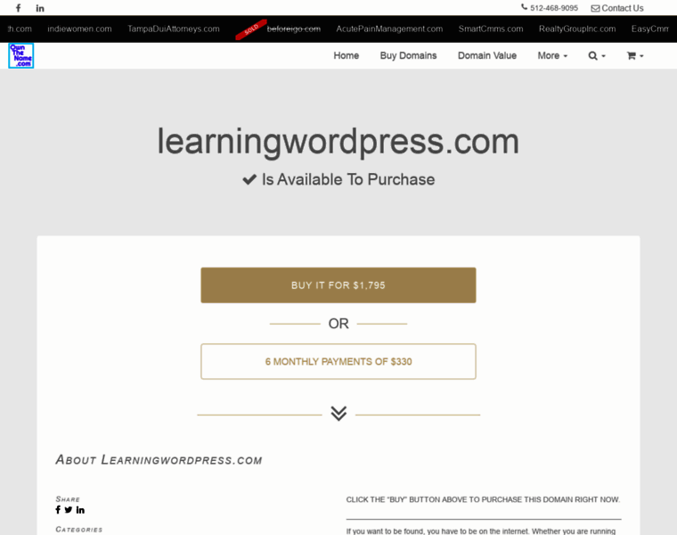 Learningwordpress.com thumbnail