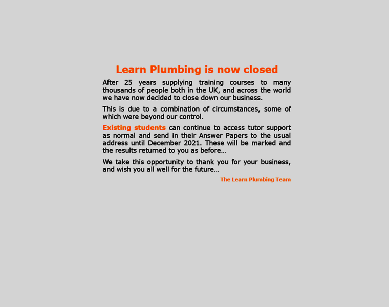 Learnplumbing.co.uk thumbnail