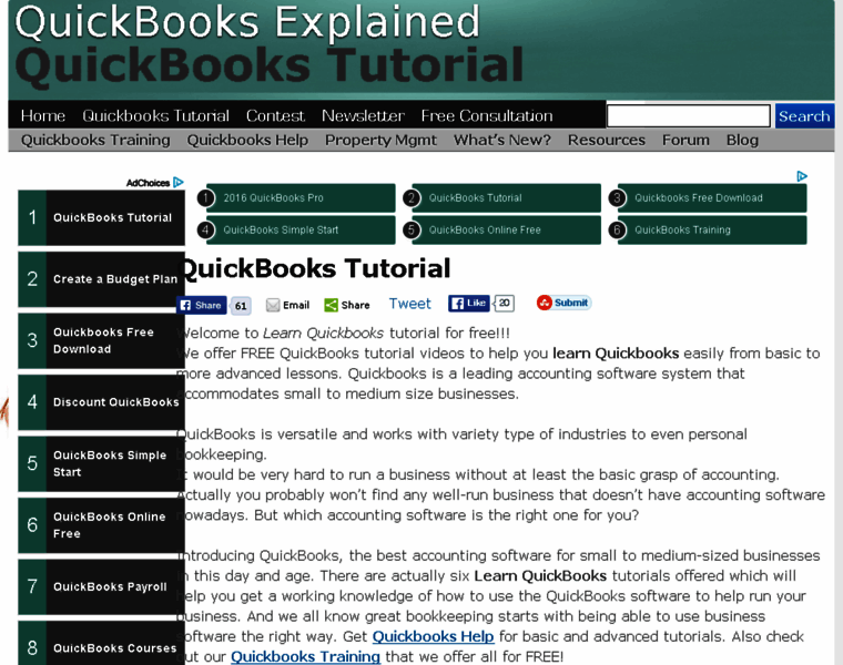 Learnquickbooksfree.com thumbnail