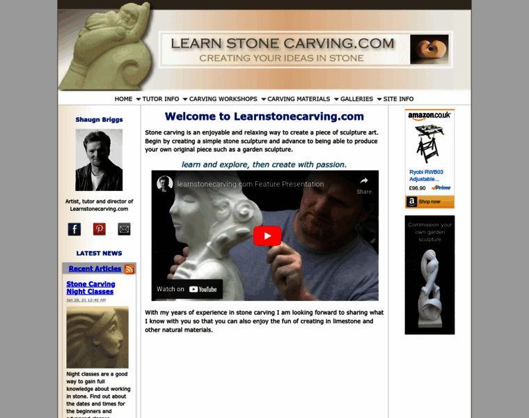 Learnstonecarving.com thumbnail