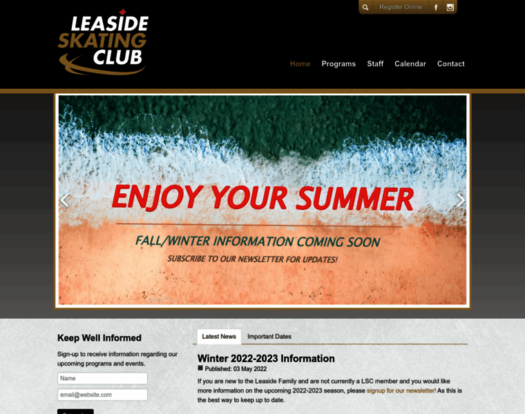 Leasideskatingclub.com thumbnail
