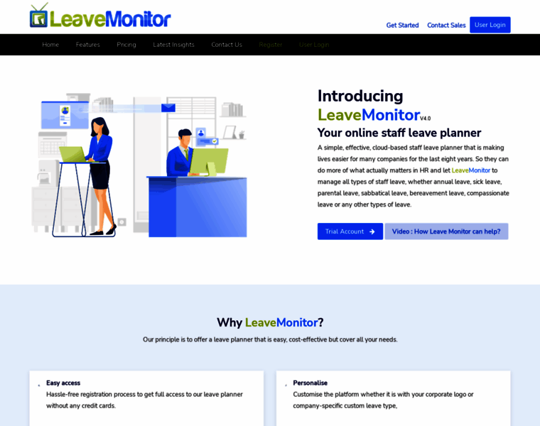 Leavemonitor.com thumbnail