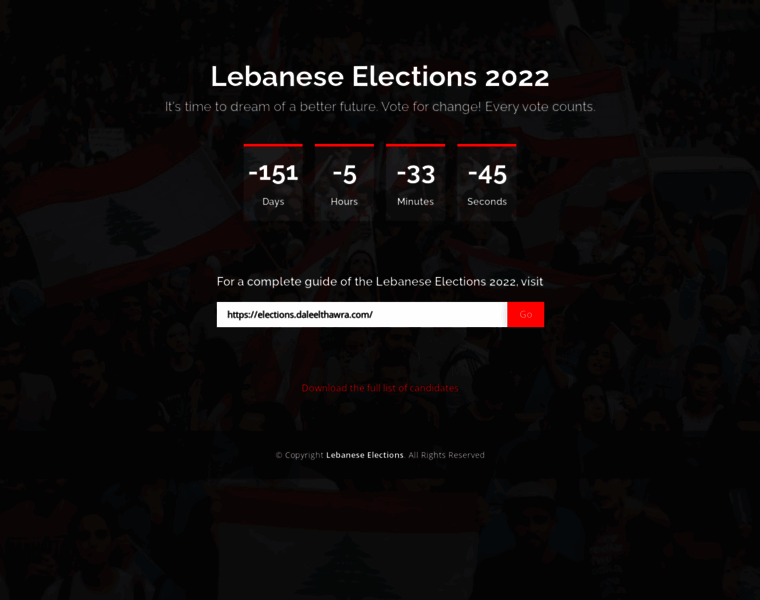 Lebaneseelections.com thumbnail