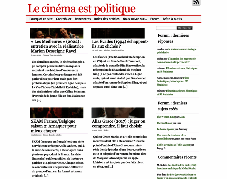 Lecinemaestpolitique.fr thumbnail