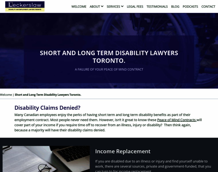 Leckerdisabilitylawyers.ca thumbnail
