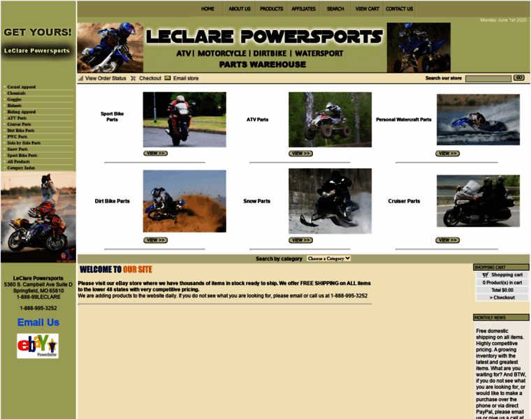 Leclarepowersports.com thumbnail