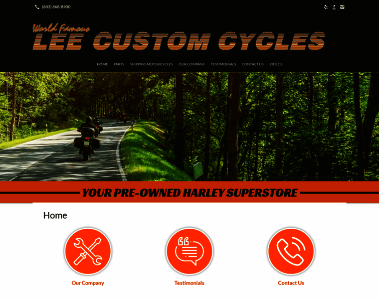 Leecustomcycle.com thumbnail
