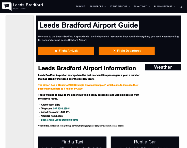 Leeds-airport-guide.co.uk thumbnail